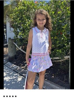 Girls Sylvana Pastel Printed Skort